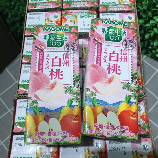 日本信州白桃 野菜汁 季節限定 盒 Orange Lifestyle橙式生活